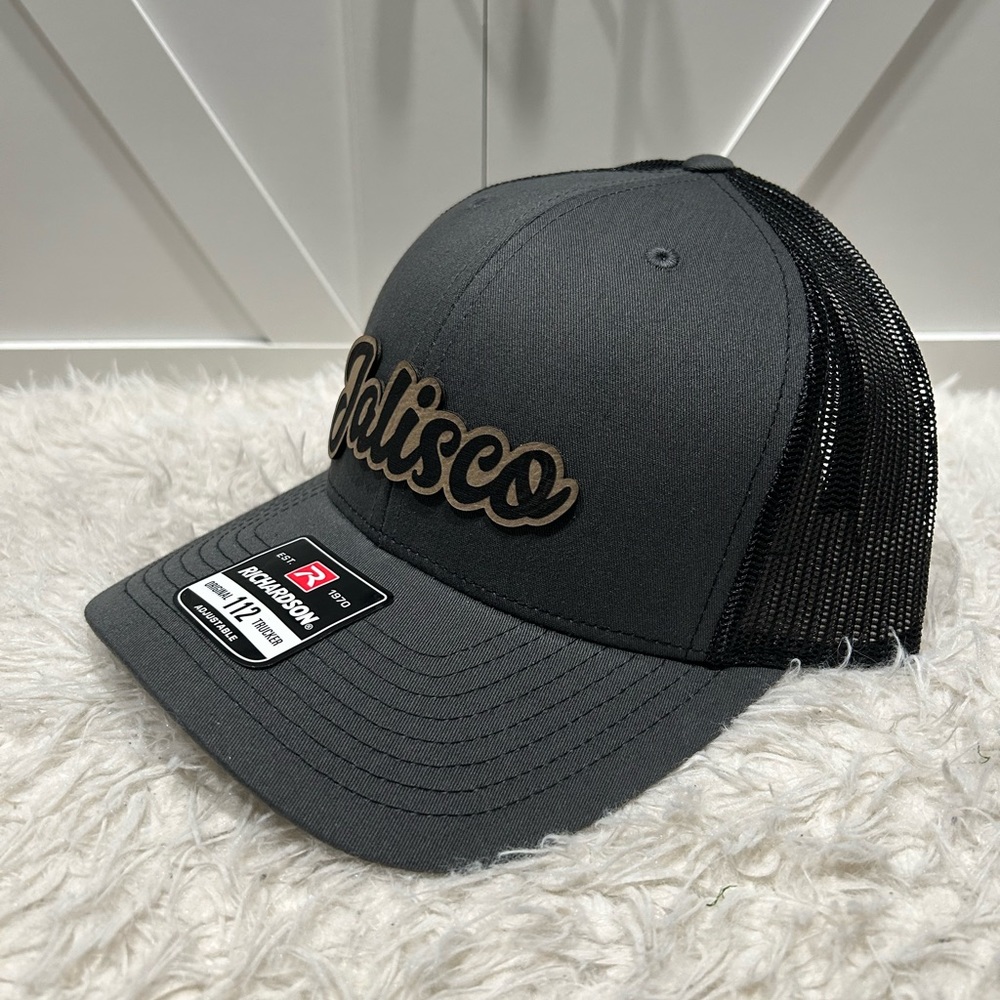 Jalisco. Laser engraved Richardson 112 trucker hat.